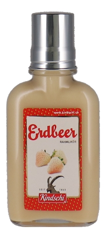 Erdbeer Rahmlikör Kindschi Taschenflacon Erdbeer Rahmlikör Kindschi Taschenflacon