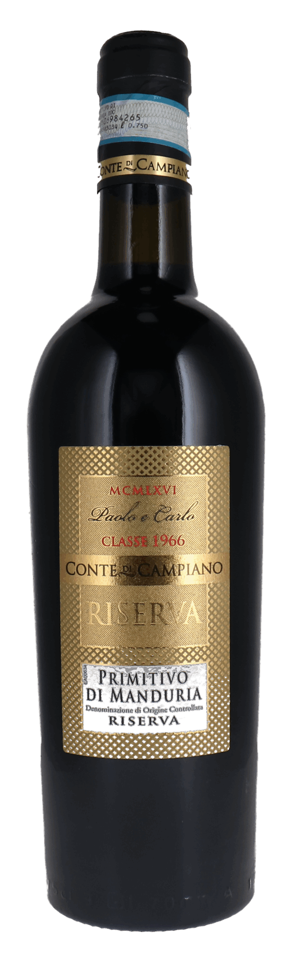 Primitivo di Manduria Riserva DOC Conte di Campiano 2021